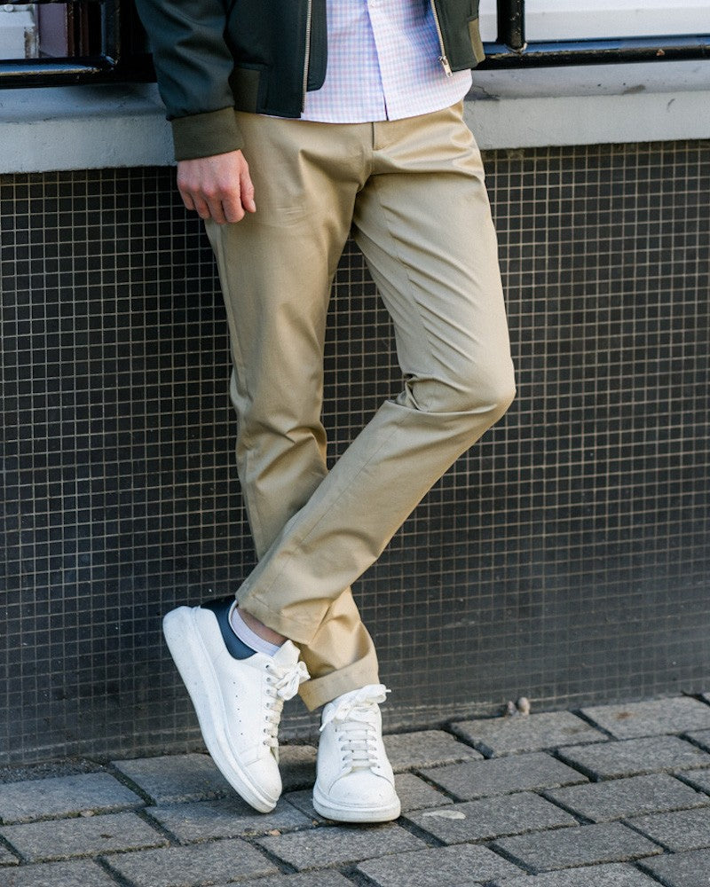 Beige chino pants