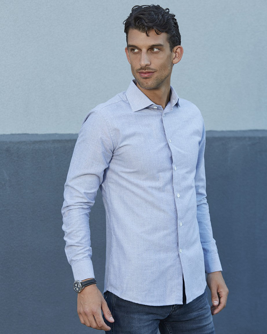 chemise homme de luxe haut de gamme : Chemise homme flanelle oxford